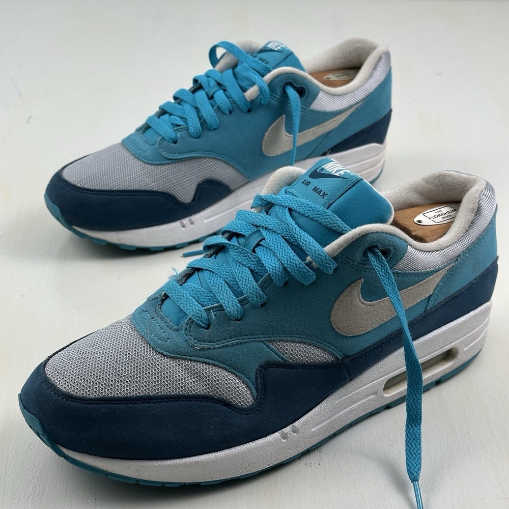 Nike Air Max 1 Blue Fury Shoes Mens Size 11 Athletic Running Sneakers AH8145-002